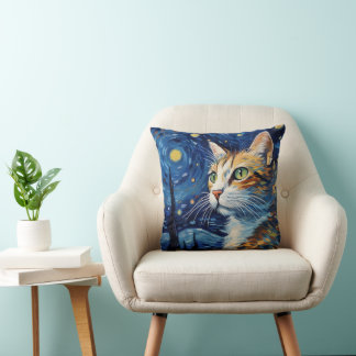 Almofada Starry Night Cat