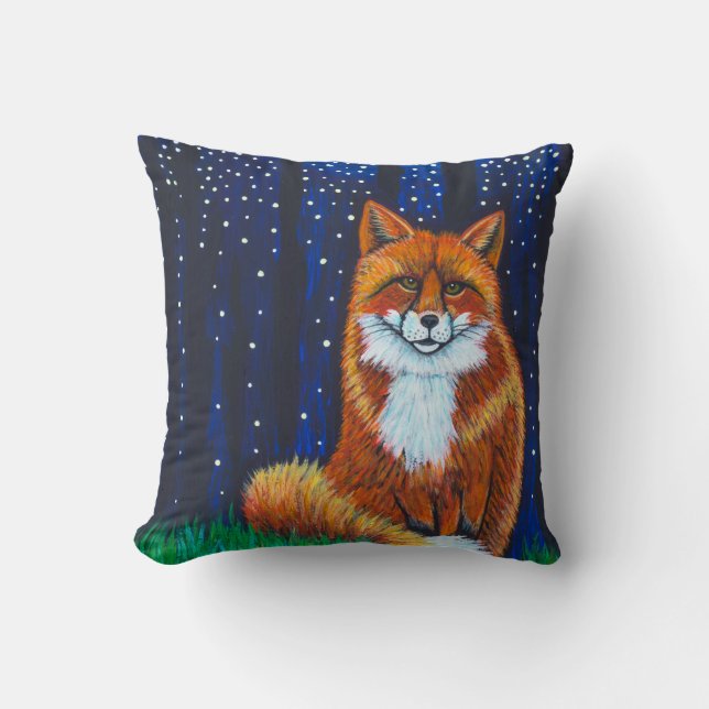 Almofada Starry Night Fox (Frente)