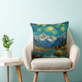 Almofada Starry Night nas Montanhas Rochosas