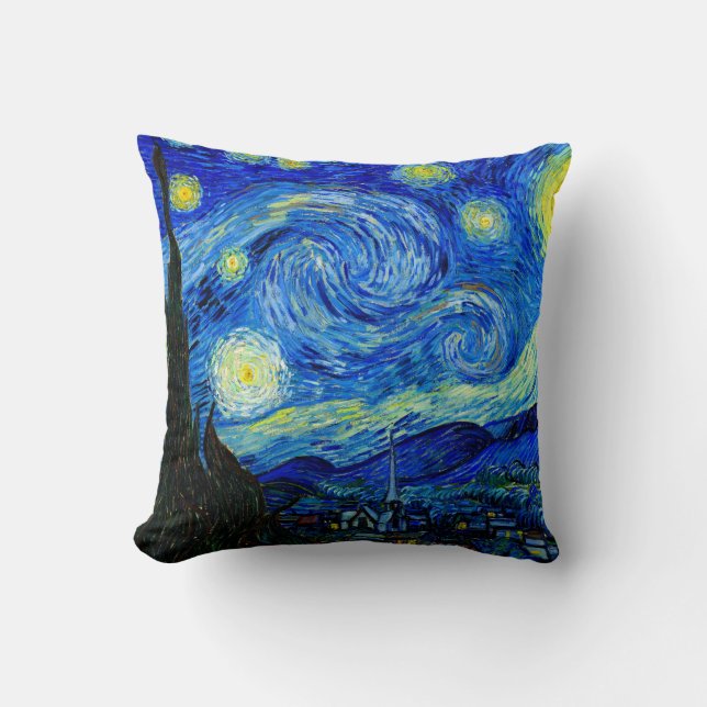 Almofada Starry Night por Travesseiro de Van Gogh de Belas  (Frente)
