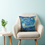 Almofada Starry Night por Vincent van Gogh<br><div class="desc">Starry Night,  famosa pintura de Vincent van Gogh</div>