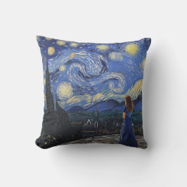 Almofada Starry Night Reverie: Um Travesseiro do Sonhador