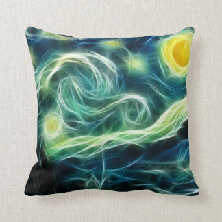 Almofada Starry Night Van Gogh Arte Fractal
