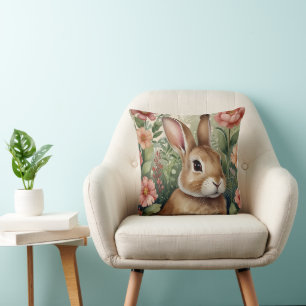 Almofada Starry Primavera Bunny Travesseiro decorativo