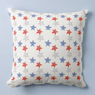 Almofada Stars Azul Vermelho Patriótico