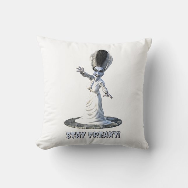 Almofada Stay Freaky! Bride of Frankenstein (Frente)