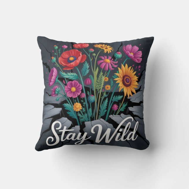 Almofada Stay Wild (Verso)