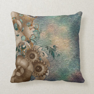 Almofada Steampunk floral