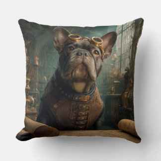 Almofada Steampunk Frenchie (Edition 2) - 20" x 20" 