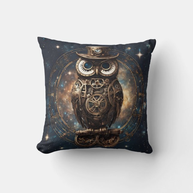 Almofada Steampunk Owl (Frente)