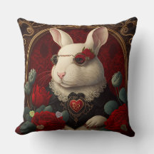 Steampunk Rabbit Travesseiro Fantasia Travesseiro