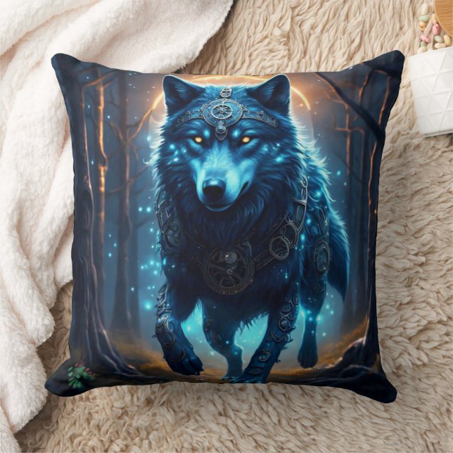 Almofada Steampunk Wolf (Cobertor)