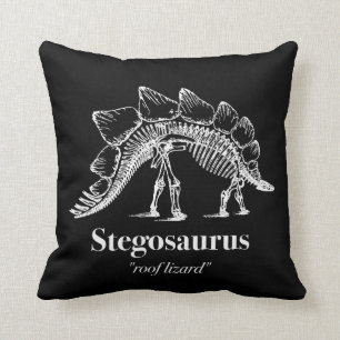 Almofada Stegosaurus Dinossauro Ossos do Esqueleto Legal