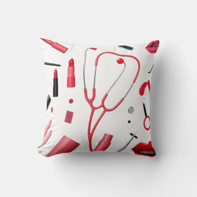 Almofada Stéthoscope et maquillage  (Frente)