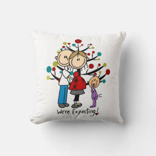 Almofada Stick Figures Expectativa Parente Girl