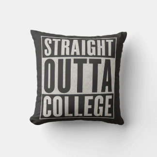 Almofada Straight Outta College Funny Graduation Graphic De