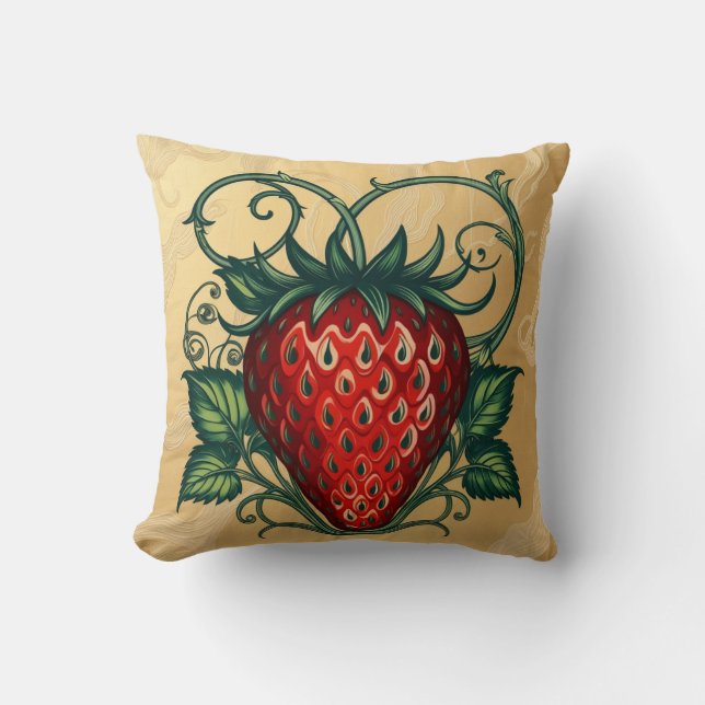 Almofada Strawberry Art Design (Frente)