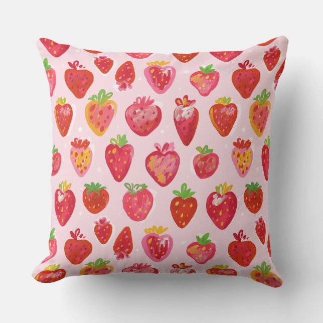 Almofada Strawberry Delight Pattern (Frente)
