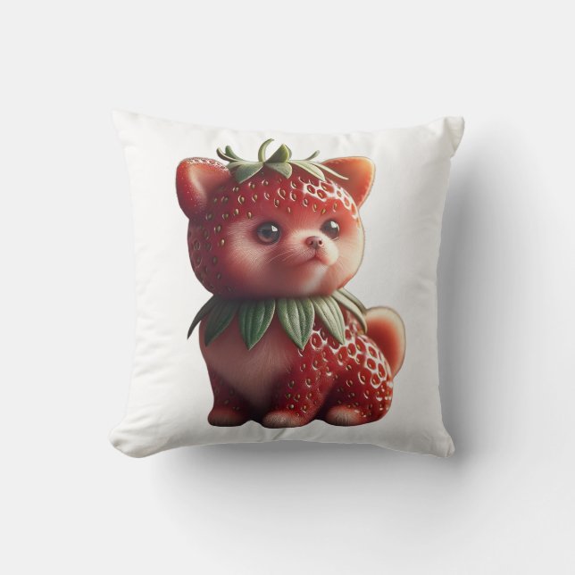 Almofada Strawberry Pomeranian (Frente)