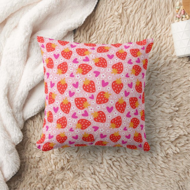 Almofada Strawberry Seamless Pattern (Cobertor)