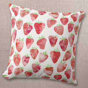 Almofada Strawberry Watercolor