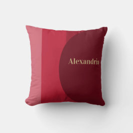 Almofada Stripe Vermelho Personalizado Retro