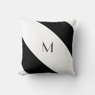 Almofada Striped (Preto e Branco) | Diagonal) Qualquer Tama