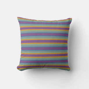 Almofada Stripes - Amarelo Azul Roxo