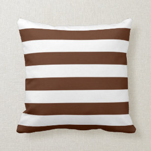 Almofada Stripes Castanhas e Brancas