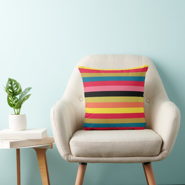 Almofada Stripes de Caipira Arco-Íris (Cadeira)
