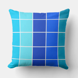 Almofada Stripes de Gradiente em Praças Azuis