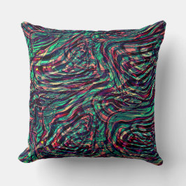 Almofada Stripes ou loops retorcidos que falham ao passar