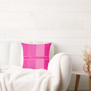 Almofada Stripes Rosa Quente Personalizadas