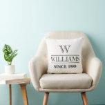 ALMOFADA  STYLISH MODERN SIMPLE CUSTOMIZED FAMILY NAME<br><div class="desc">STYLISH MODERN SIMPLE CUSTOMIZED FAMILY NAME THROW PILLOW  ADD YOUR NAME HERE PERSONALIZED NAME THROW PILLOW COVER AND CASES.</div>