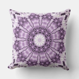 Almofada Stylish Purple Flowers Throw Pillow