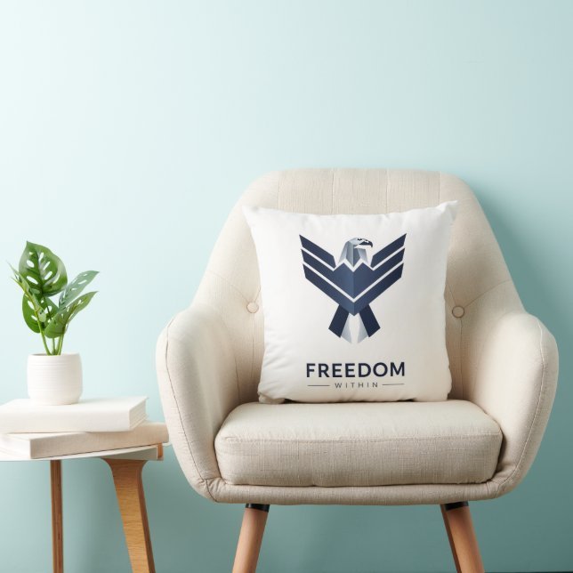 Almofada Stylized Blue Eagle "Freedom Within" (Cadeira)