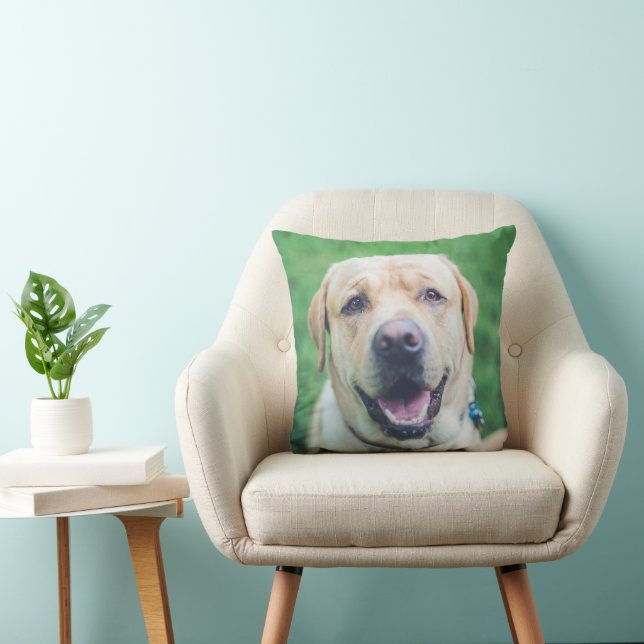 Almofada Sua Fotografia do Cão Personalizada (Cadeira)