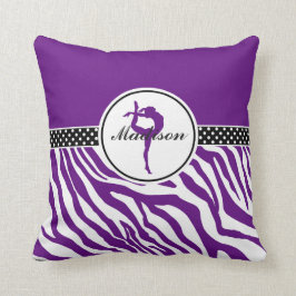 Almofada Sua ginástica conhecida do impressão da zebra no