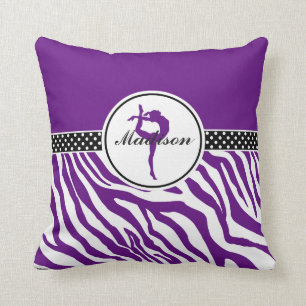 Almofada Sua ginástica conhecida do impressão da zebra no