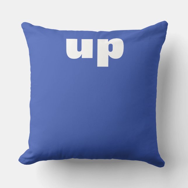 Almofada Sua sensação: para cima ou para baixo (Frente)