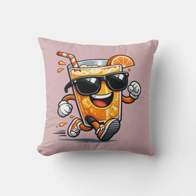 Almofada Suco de Laranja Correndo (Frente)