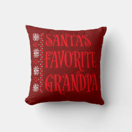 Almofada Suéter Feio de Natal do Vovô Favorito do Papai Noe