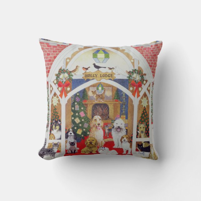 Almofada Suiças preto e branco (Frente)