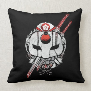 Almofada Suicide Squad Katana Mask & Swords Tattoo Art