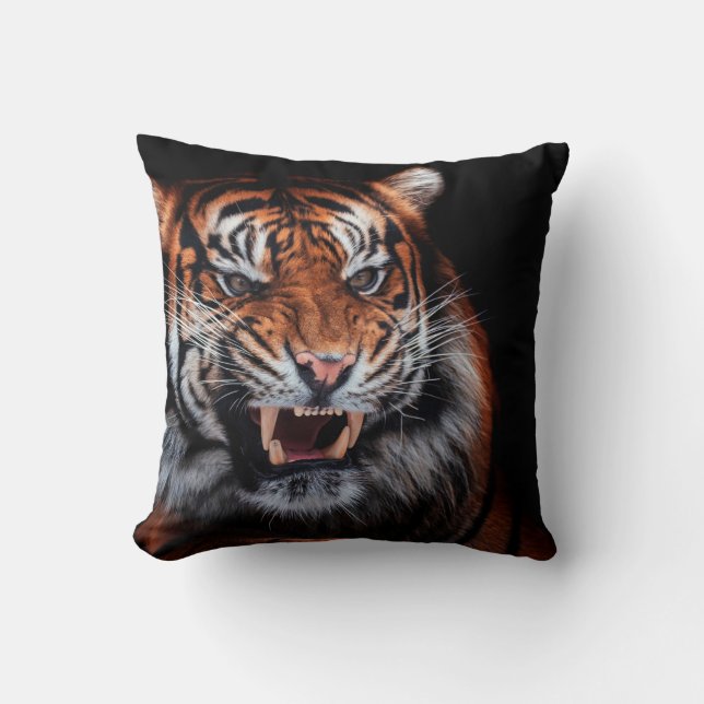 Almofada Sumatran tiger (Panthera tigris sumatrae) beautifu (Frente)