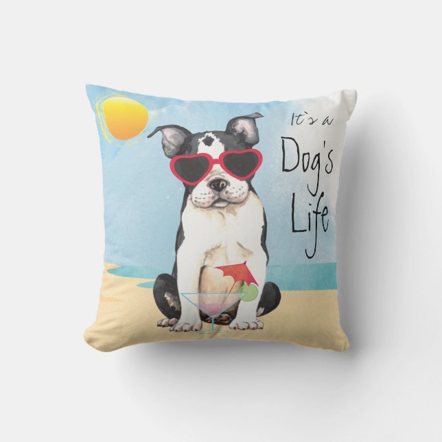 Almofada Summer Boston Terrier (Frente)