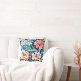 Almofada Summer Flowers Tropical Pretty Floral Pattern