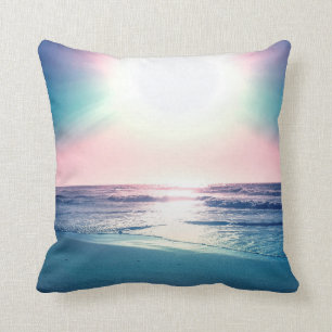 Almofada Summer Sea Sunset Tropical Beach Photo