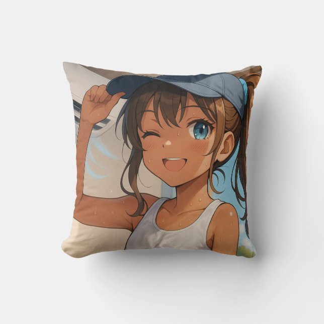 Almofada Summer Smile Girl＆ Young Woman (Frente)