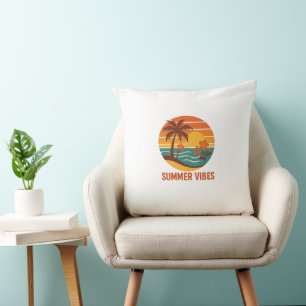 Almofada Summer Vibes - Design brilhante, tropical e divert